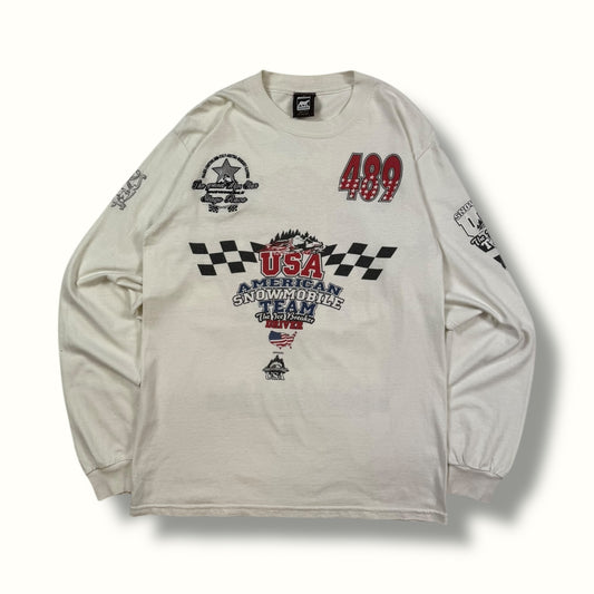 Vintage Racing graphic l/s tee (M)