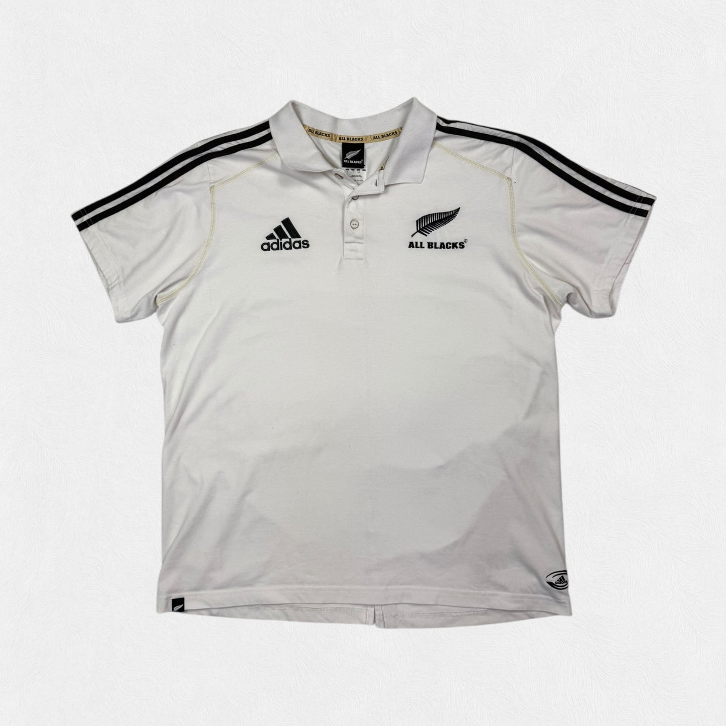 New Zealand all blacks Adidas rugby union polo shirt (XL)