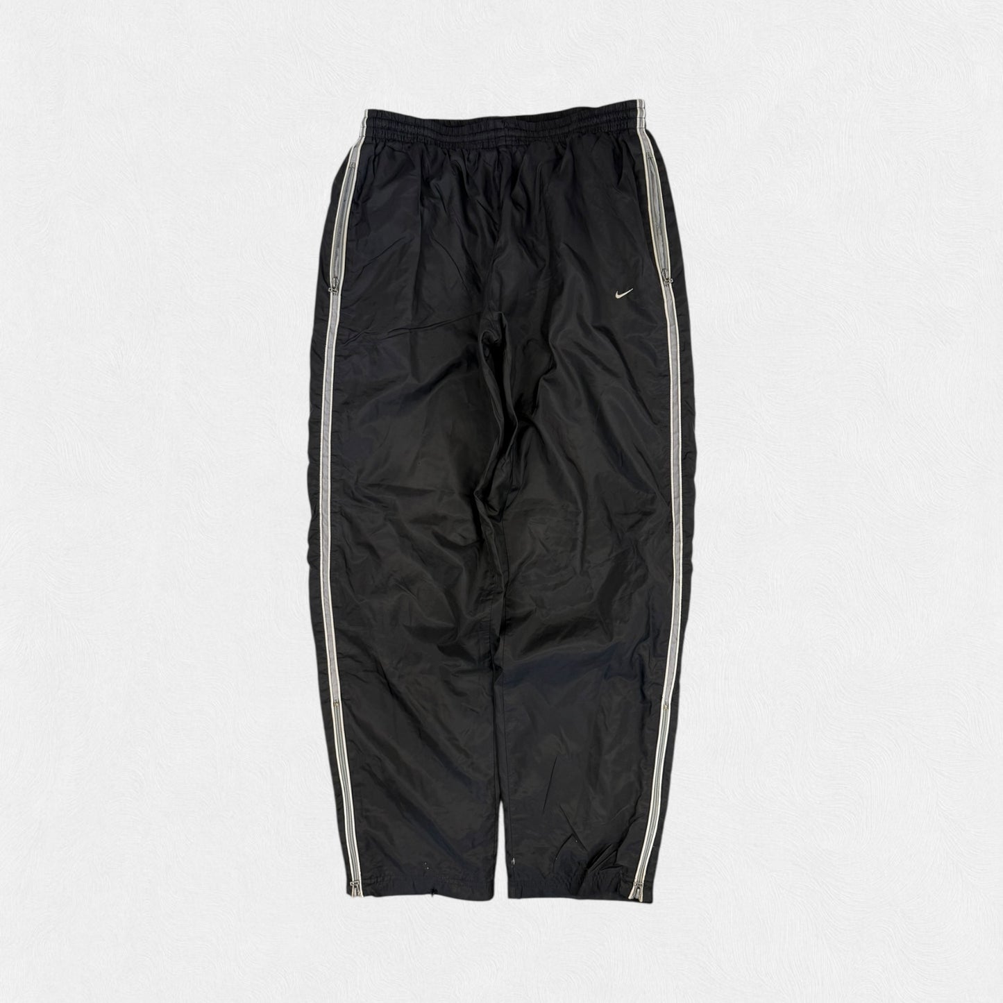 Vintage Nike side stripe baggy track pants (L)