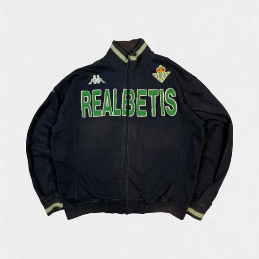 Vintage Real Betis Kappa football track top (XXL)
