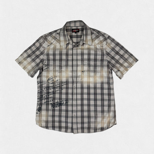 Vintage O'neill checkered s/s shirt (L)