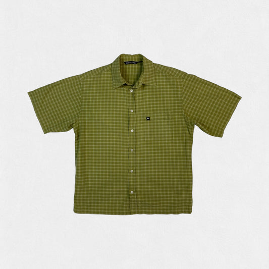 Vintage Quiksilver checkered s/s shirt (S)