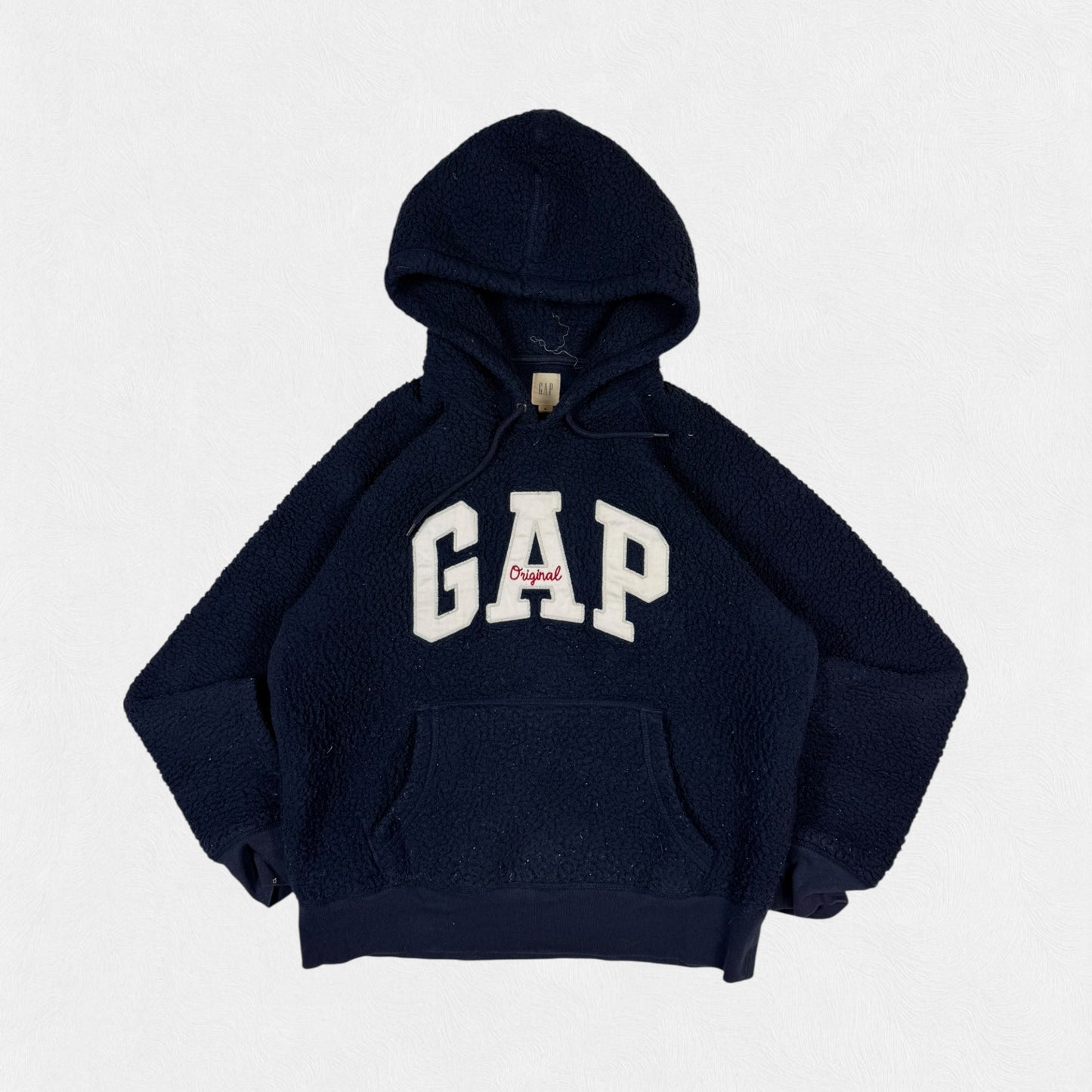 Gap spell out sherpa fleece hoodie (M)