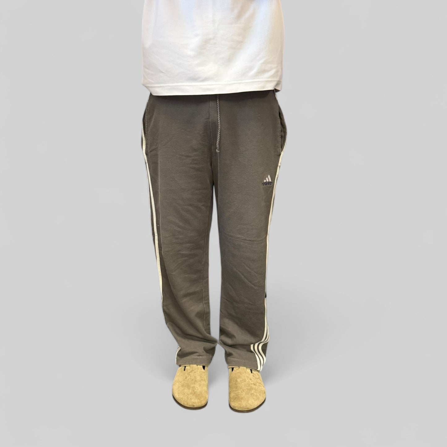 Vintage 90s Adidas side stripe baggy joggers (M)