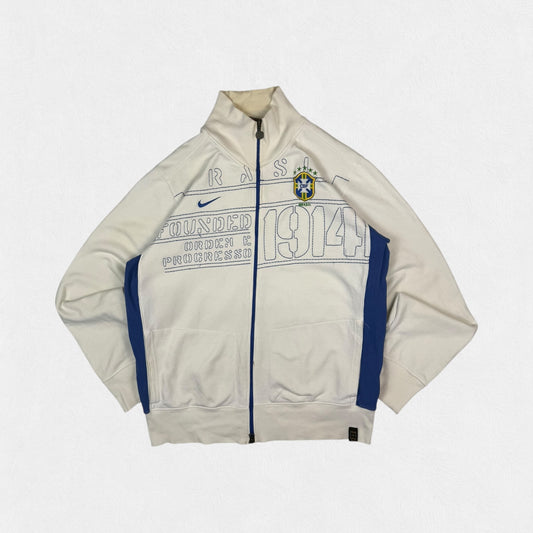 Vintage Brazil Nike 2007 football track top (L)
