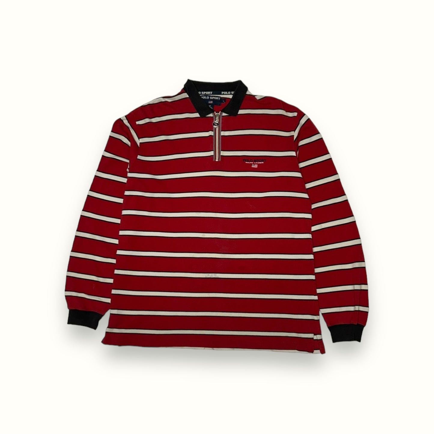 Vintage Polo sport long sleeve polo shirt (L)