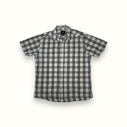 Quiksilver short sleeve check shirt (XL)