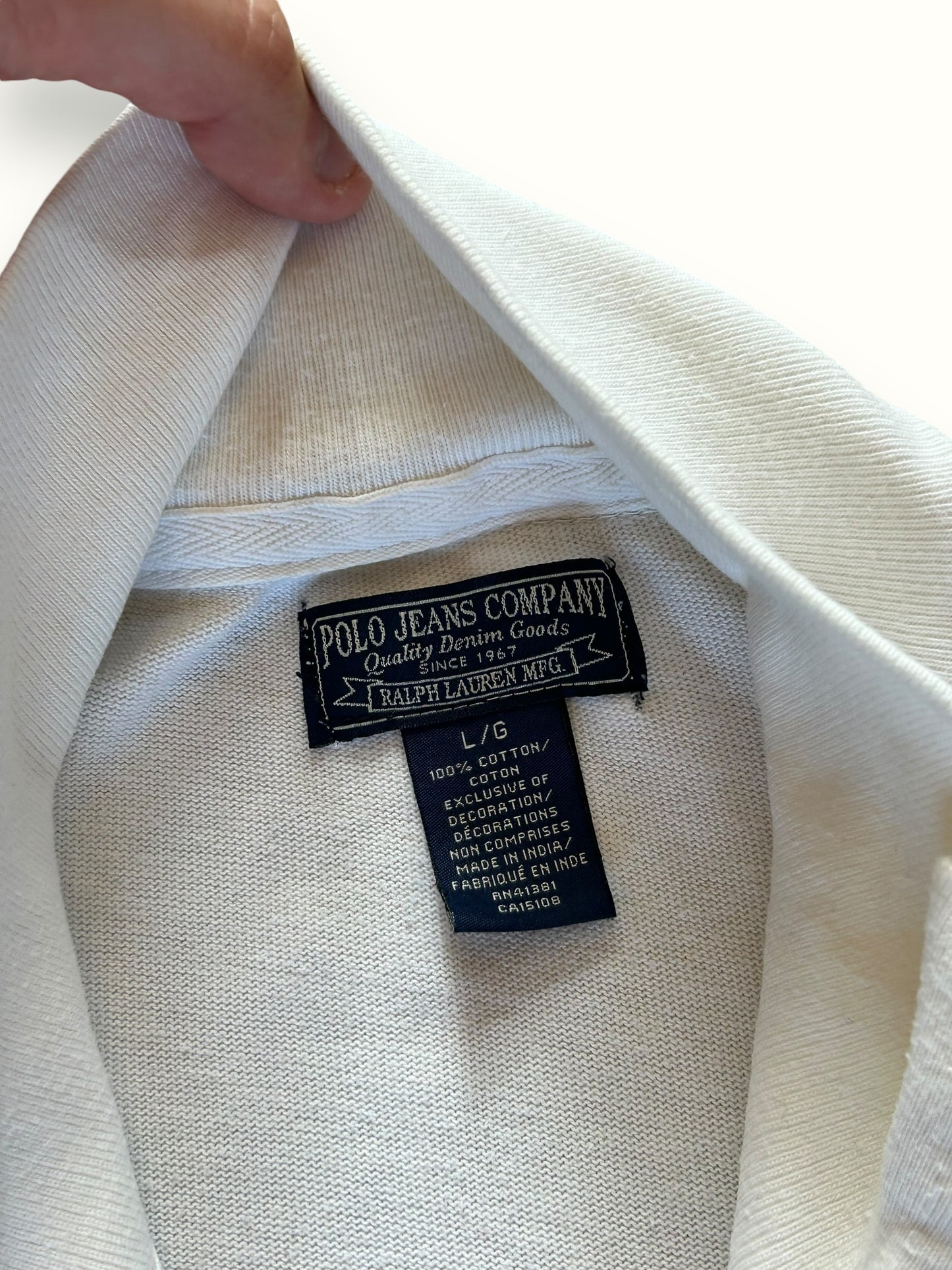 Vintage Ralph Lauren polo jeans co full zip sweatshirt (L)