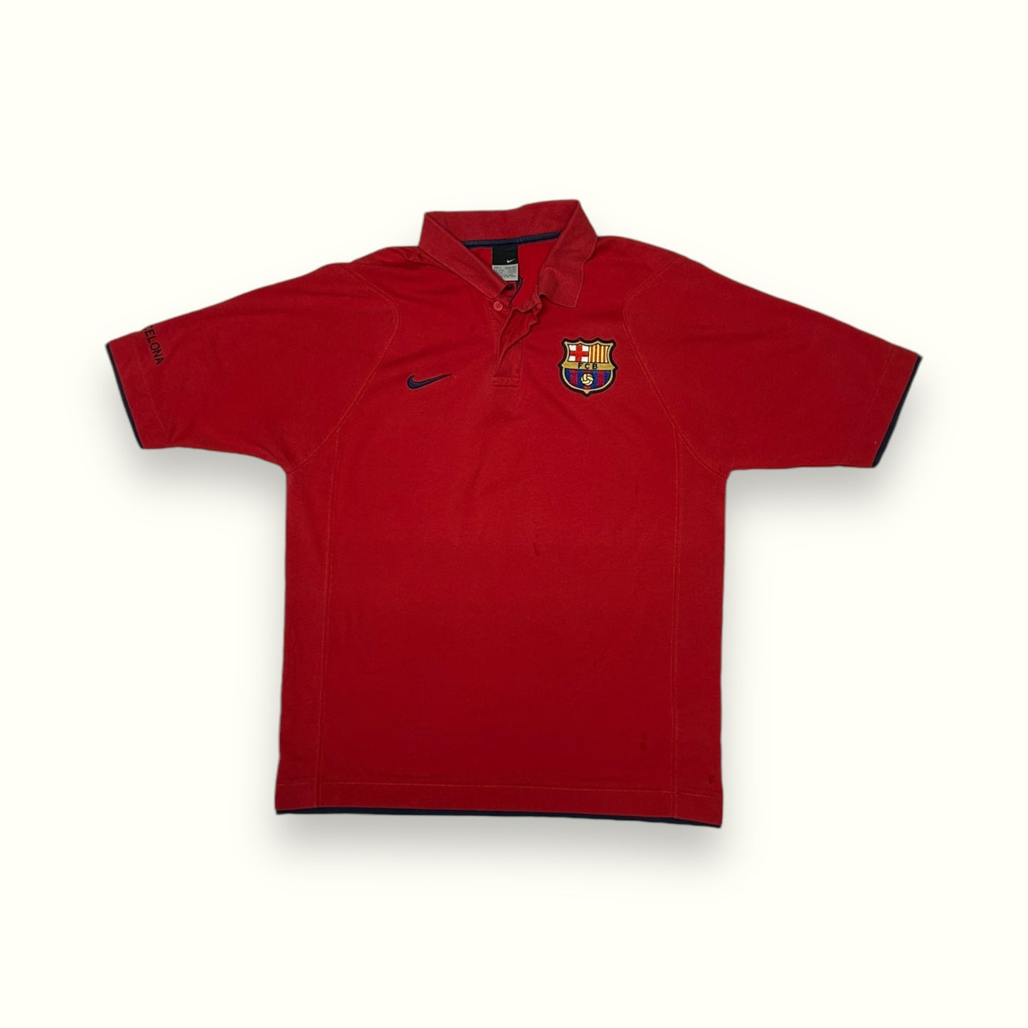 Vintage Barcelona 2010/11 Nike polo shirt (L)