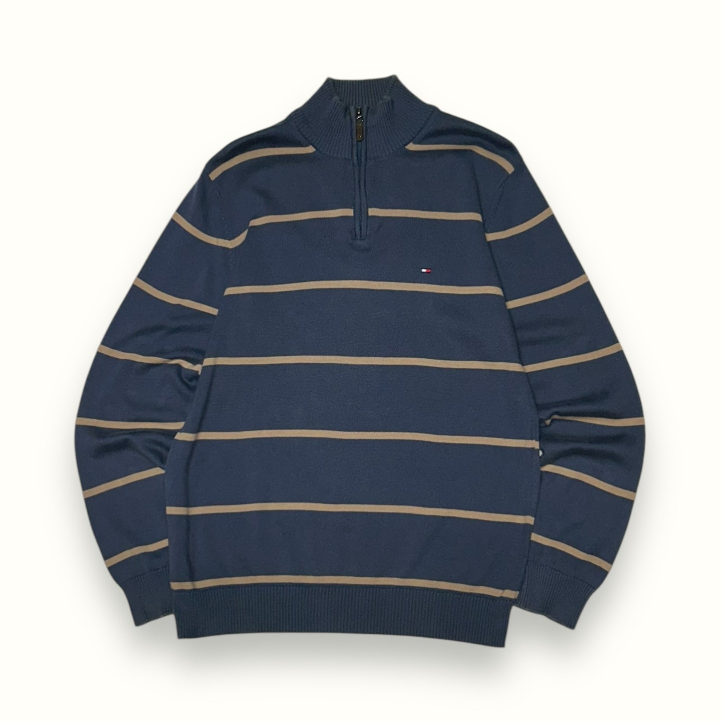 Tommy Hilfiger quarter zip knit sweater (M)