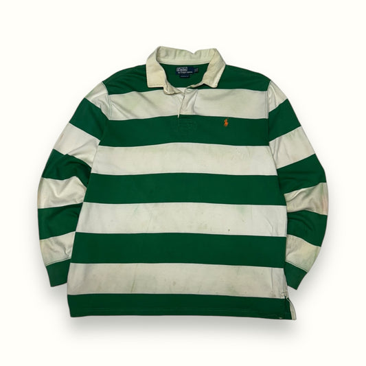 Vintage Ralph Lauren striped rugby polo (XXL)