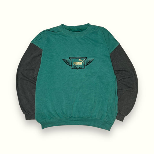 Vintage 90s Puma corps centre logo sweatshirt (XL)