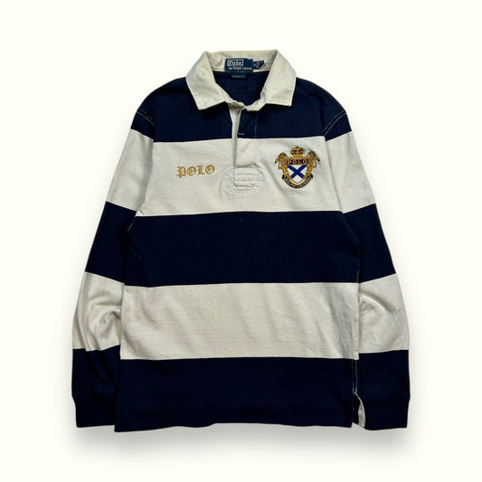 Vintage 90s Polo Ralph Lauren striped rugby polo shirt (S)