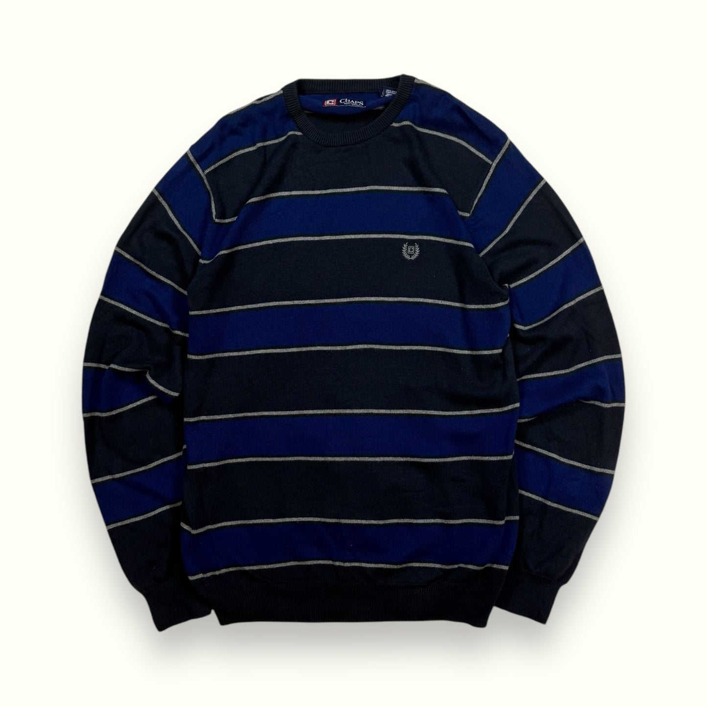 Vintage Chaps striped knit sweater (L)