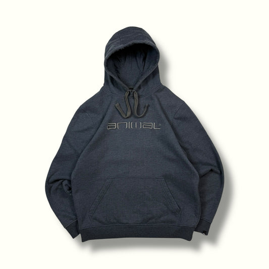 Animal spell out hoodie (L)