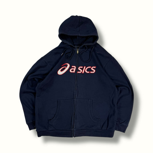 Asics spell out zip up hoodie (L)