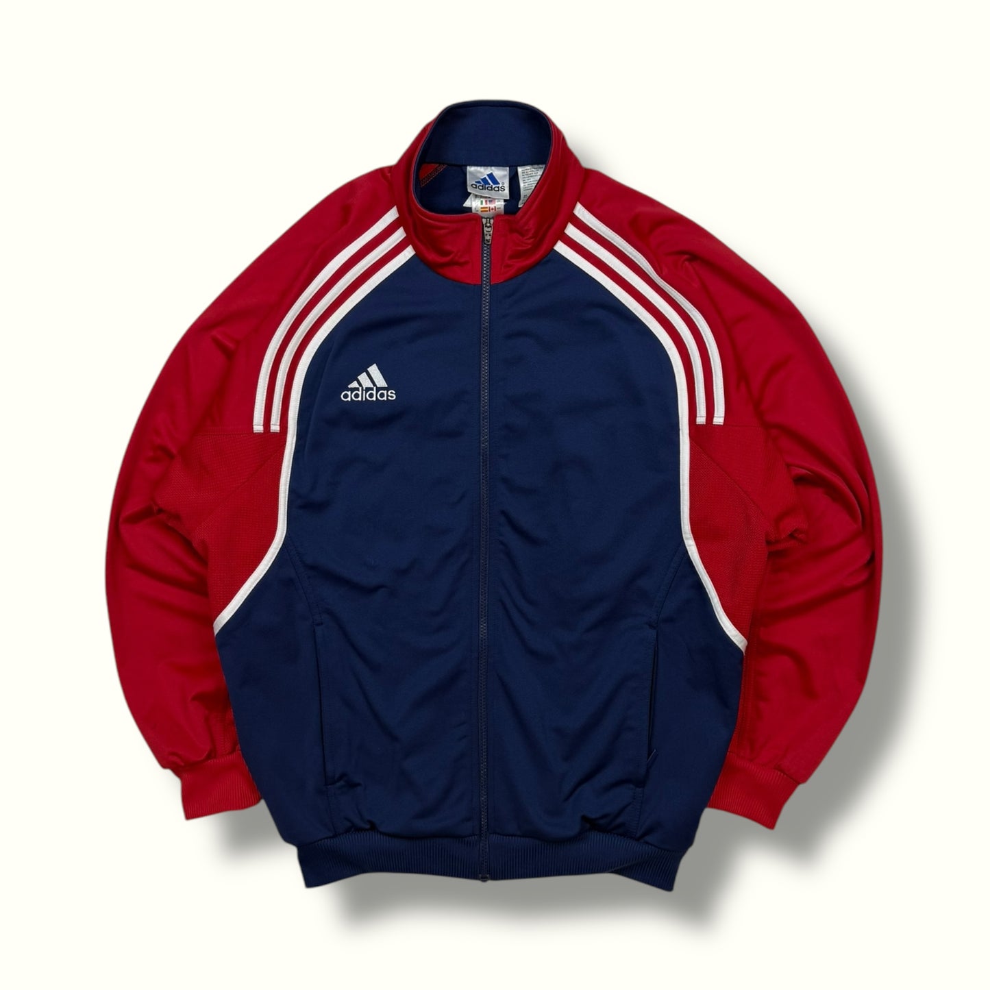 Vintage Adidas colour block track jacket (L)