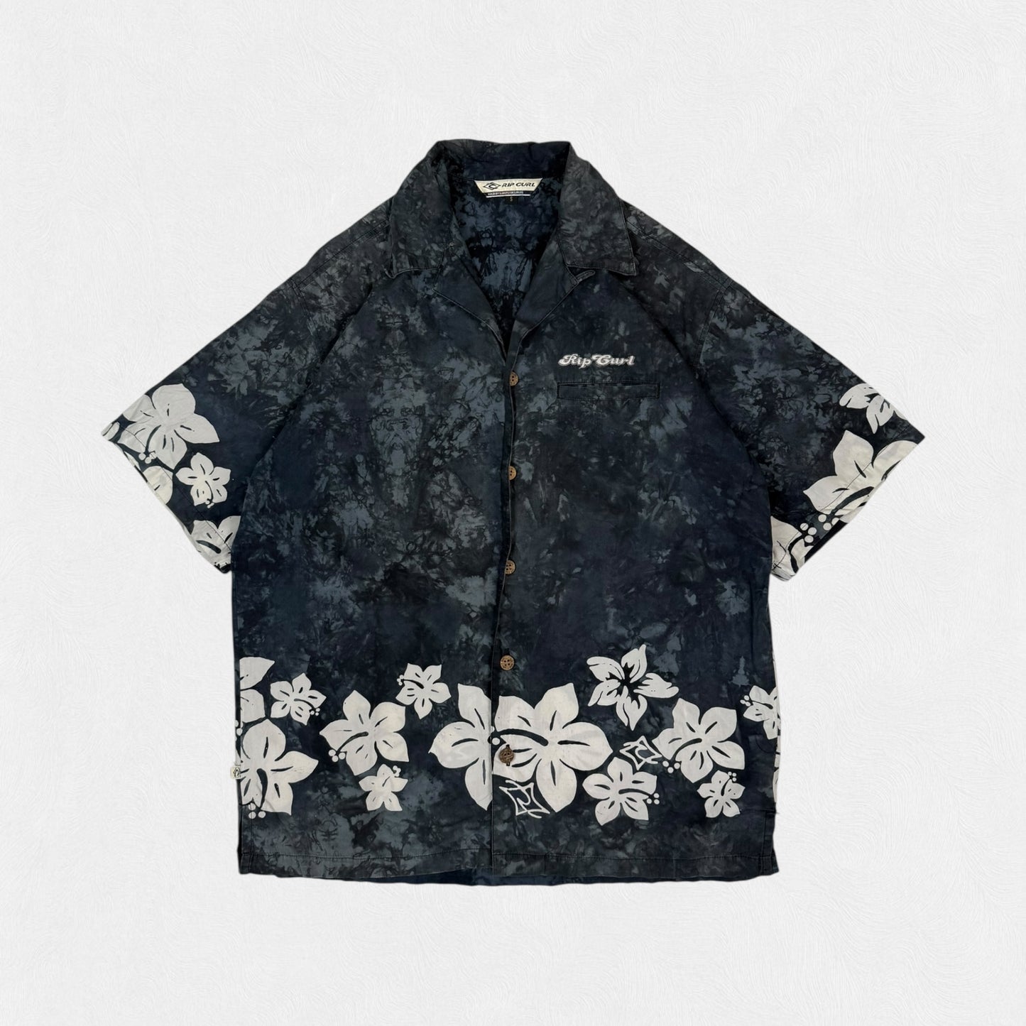 Vintage Rip curl short sleeve floral shirt (S)