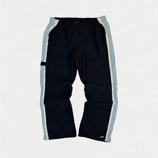 Vintage Reebok side stripe baggy track pants (XL)