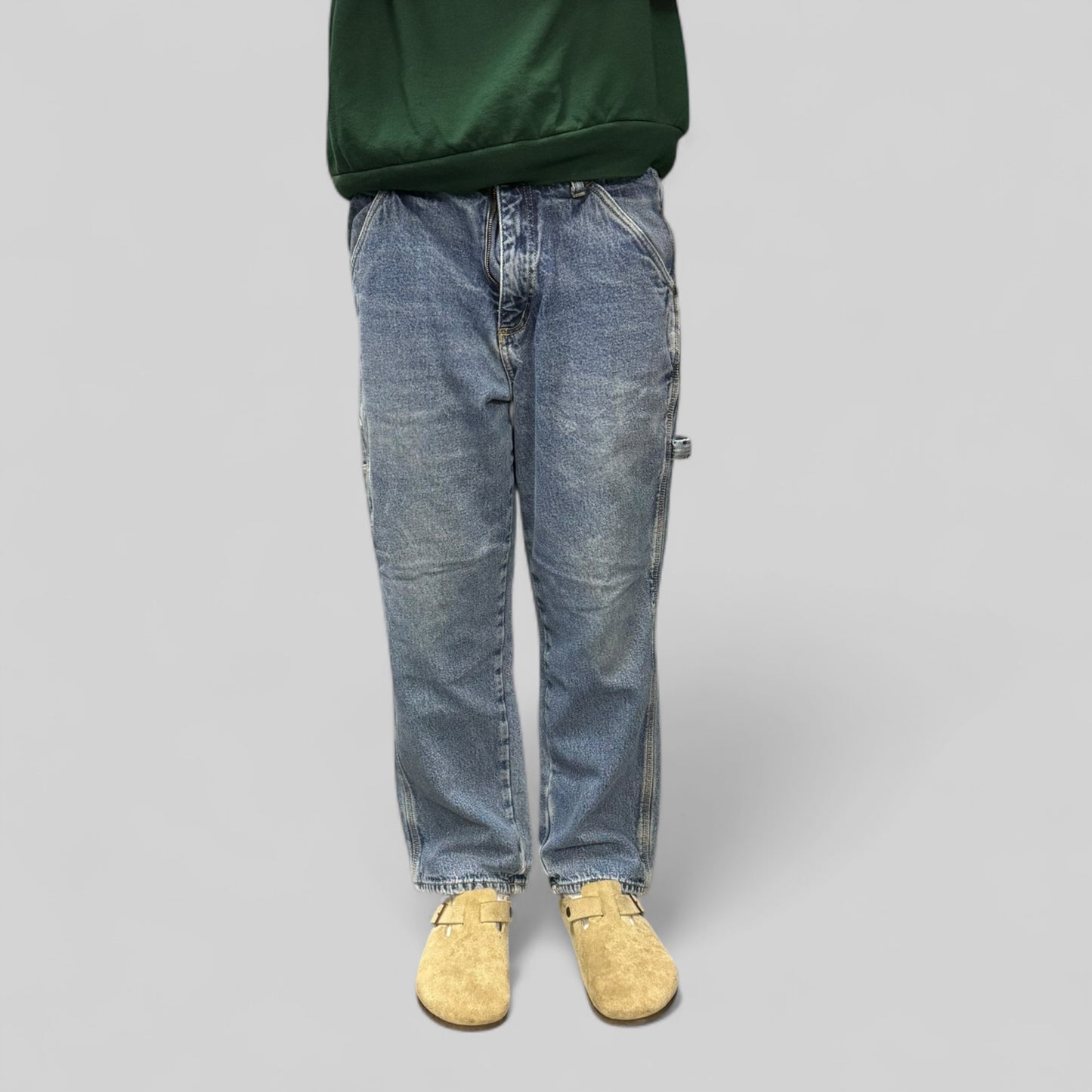 Baggy fit fleece lined carpenter jeans (W34)