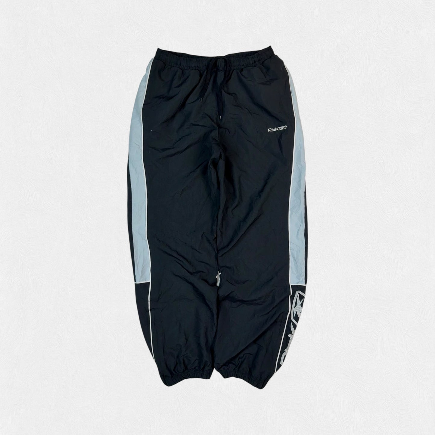 Vintage Reebok side stripe baggy track pants (M)