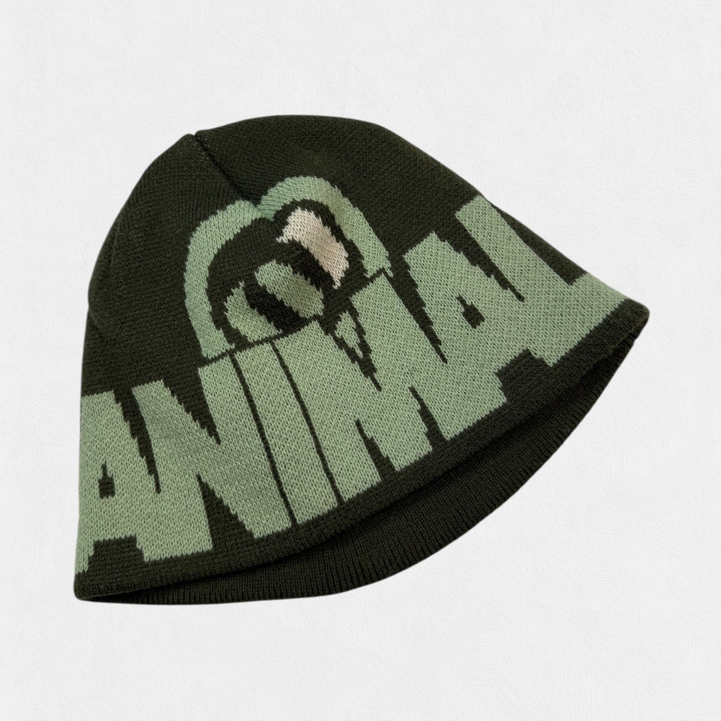 Vintage Y2K Animal script logo beanie (OS)