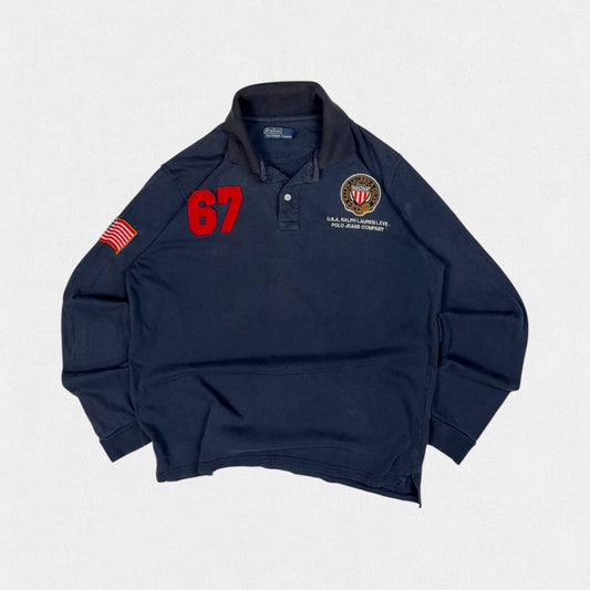 Vintage Ralph Lauren polo jeans co l/s polo shirt (L)