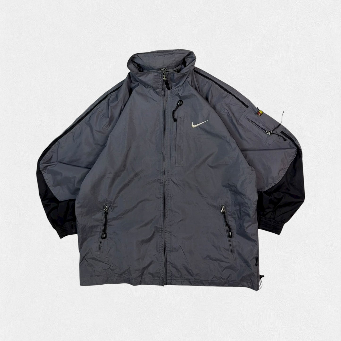 Vintage 90s Nike big swoosh rain jacket (L)