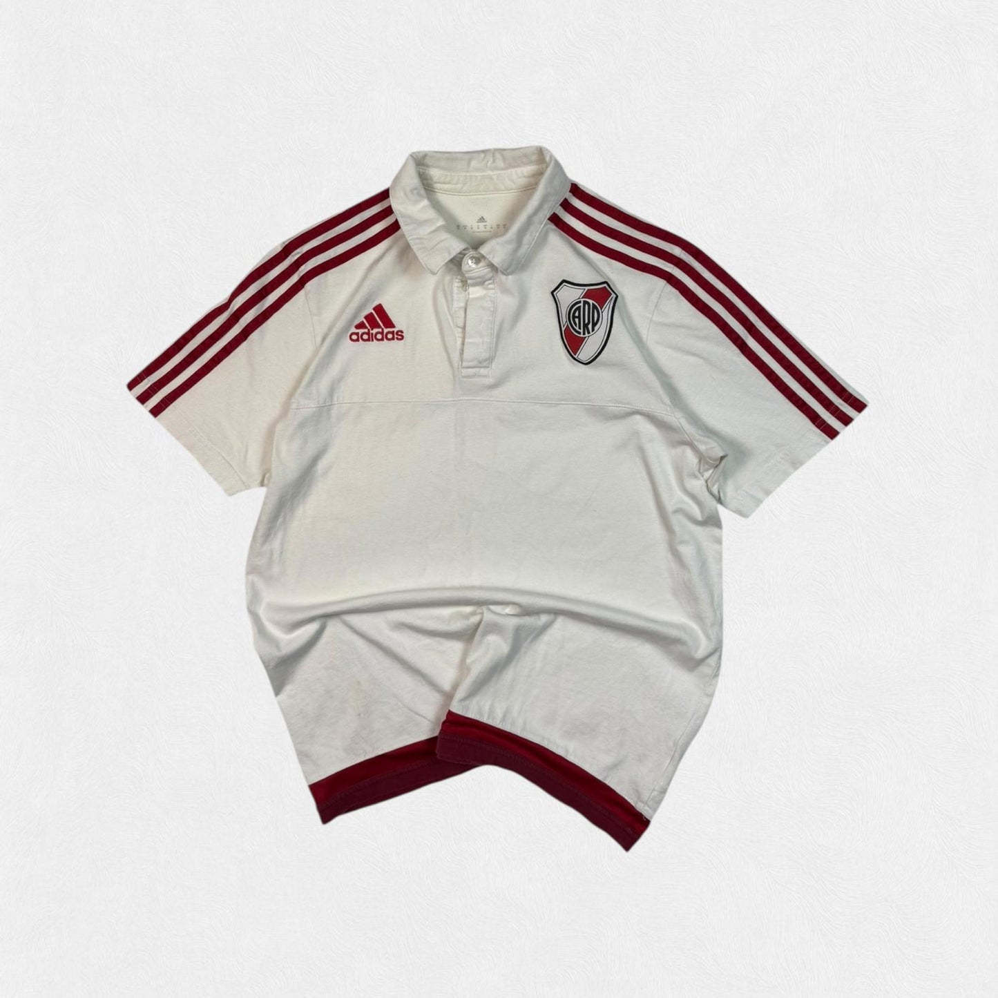 River Plate 2017/18 Adidas football polo shirt (M)