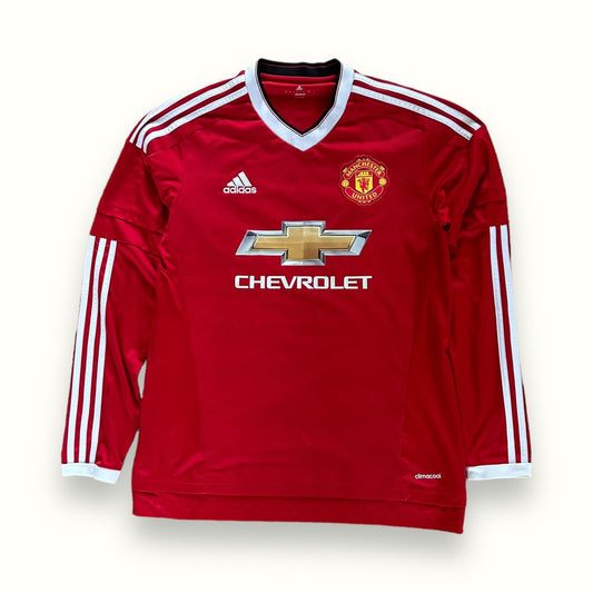 Manchester United 2015/16 adidas l/s home shirt (M)