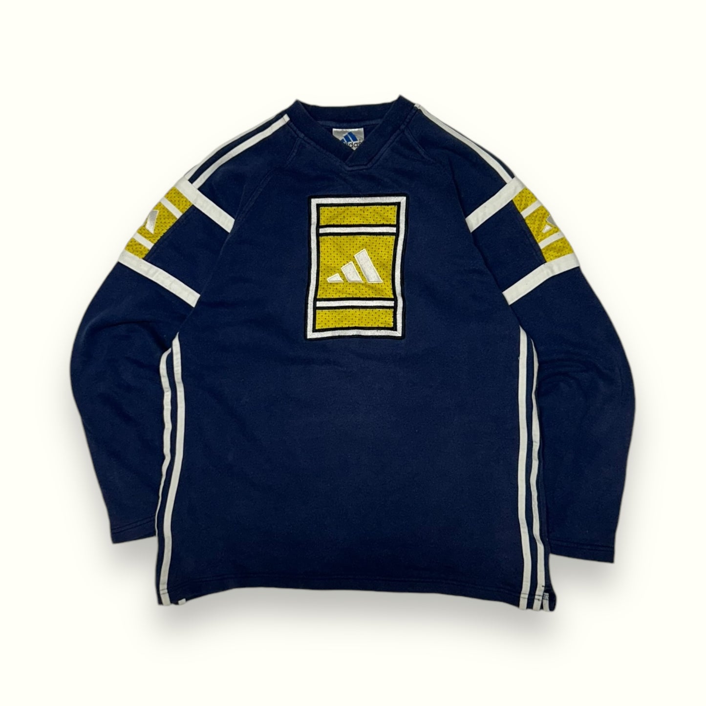 Vintage 90s Adidas centre logo sweatshirt (S)