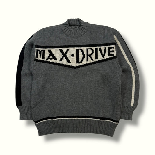 Spell out chunky knit sweater (L)