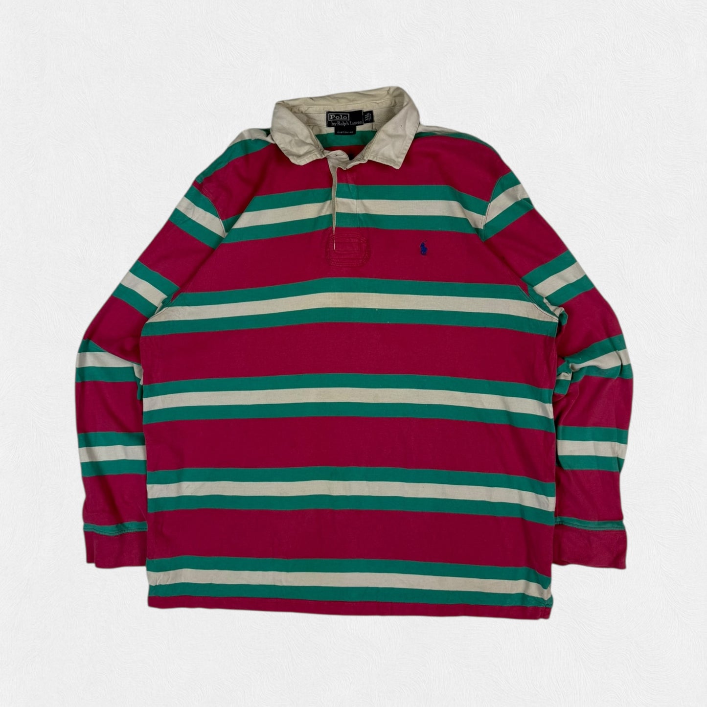 Vintage Polo Ralph Lauren striped rugby polo (XXL)