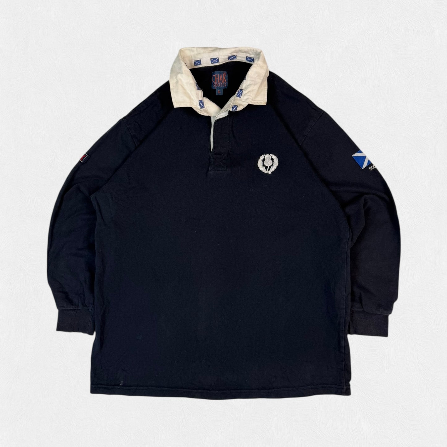 Vintage Scotland Chak sport rugby union shirt (L)