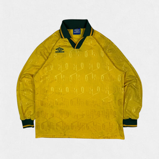 Vintage 90s Umbro long sleeve template football shirt (L)