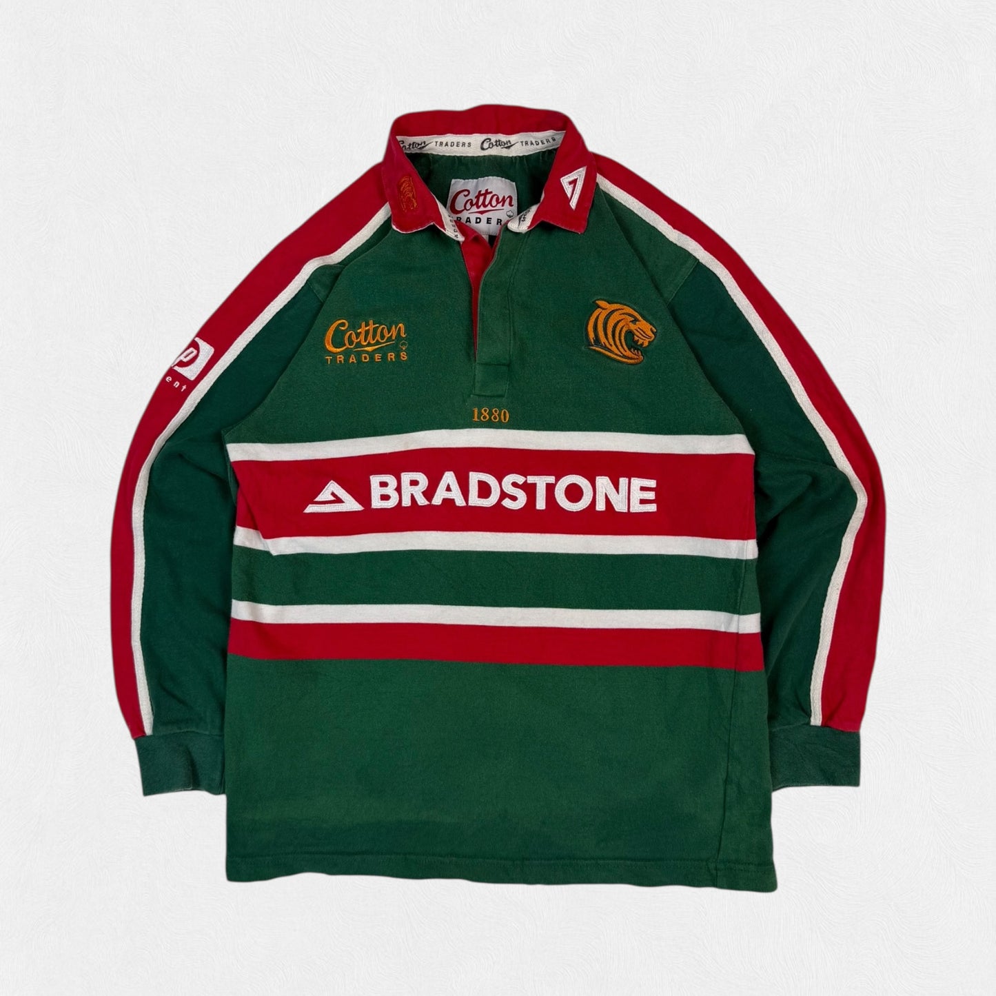 Vintage Leicester Tigers 2002/03 Cotton Traders rugby shirt (XS)