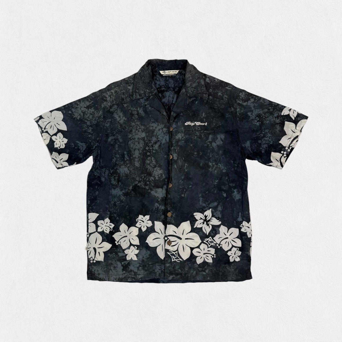 Vintage Rip curl short sleeve floral shirt (S)