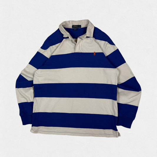 Polo Ralph Lauren striped rugby polo shirt (L)