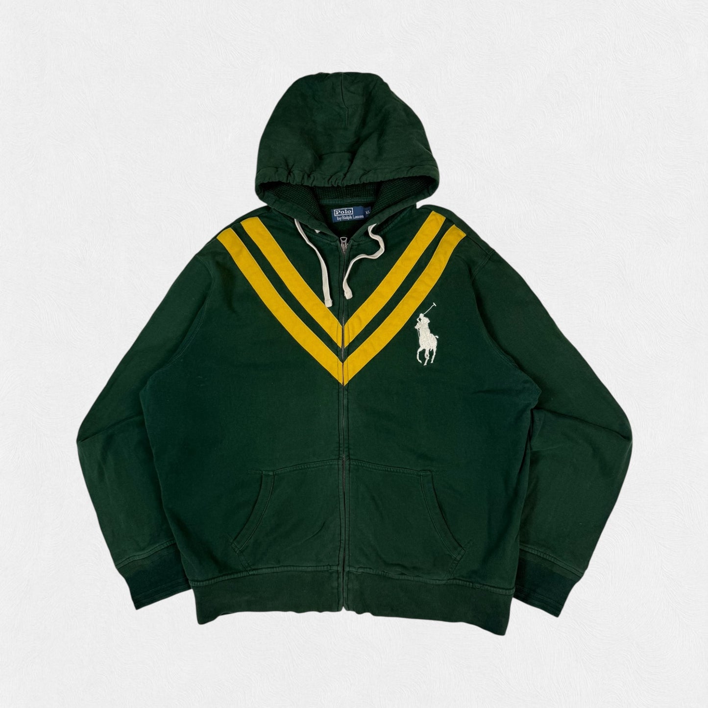 Vintage Polo Ralph Lauren big pony full zip hoodie (XL)