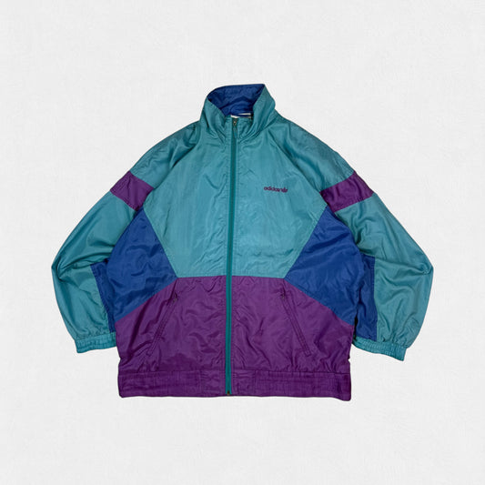 Vintage 90s Adidas originals colour block shell track jacket (XL)