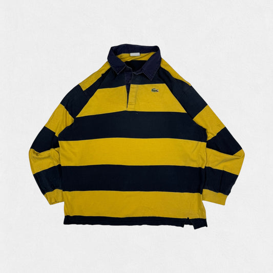 Vintage Lacoste striped rugby polo shirt (XL)
