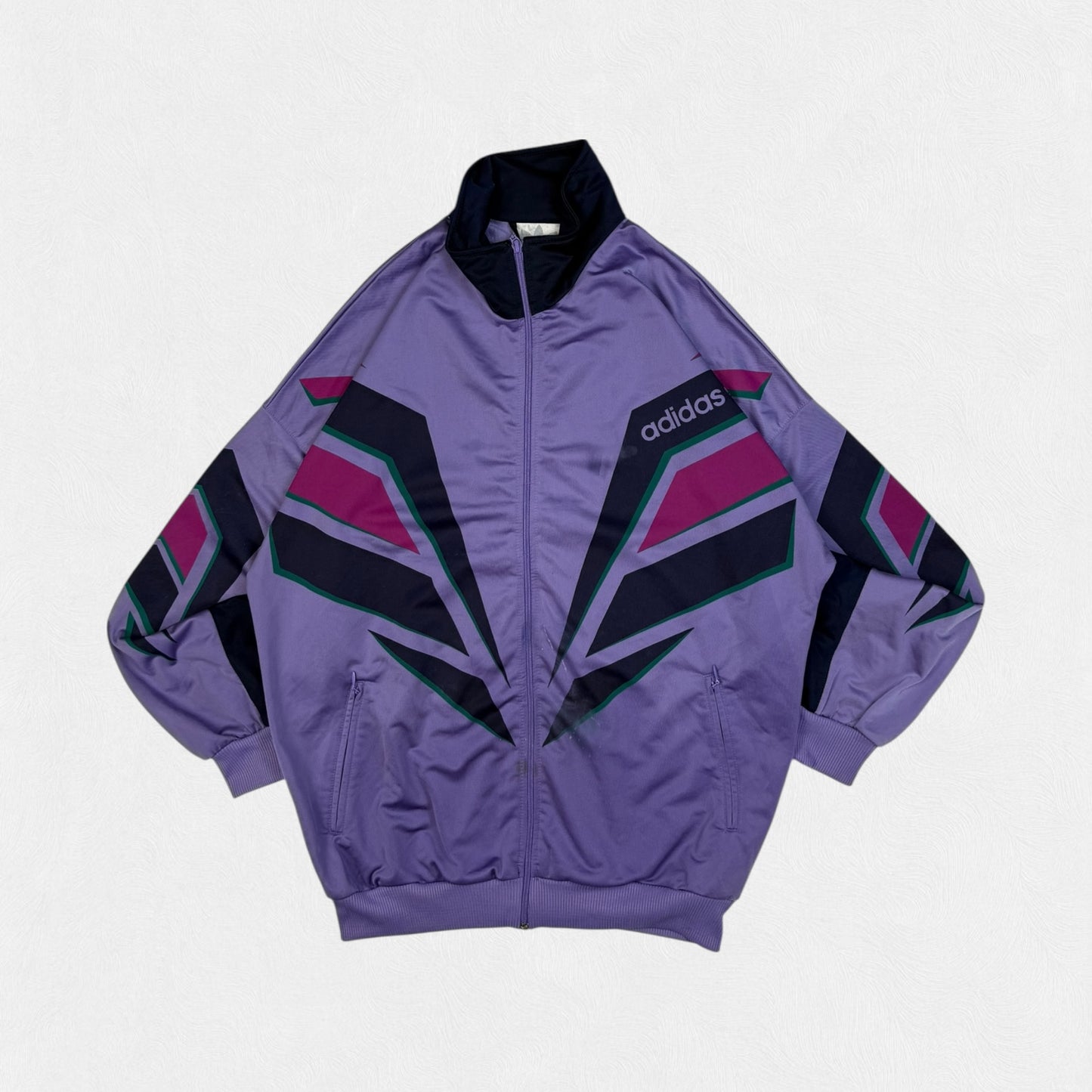 Vintage 90s adidas originals abstract track top (M)