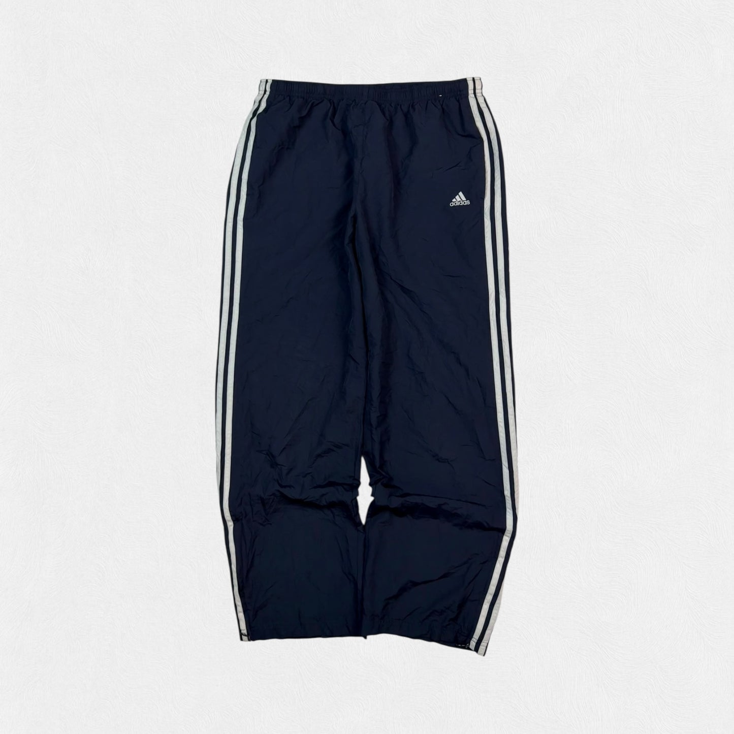 Vintage Adidas side stripe baggy track pants (L)