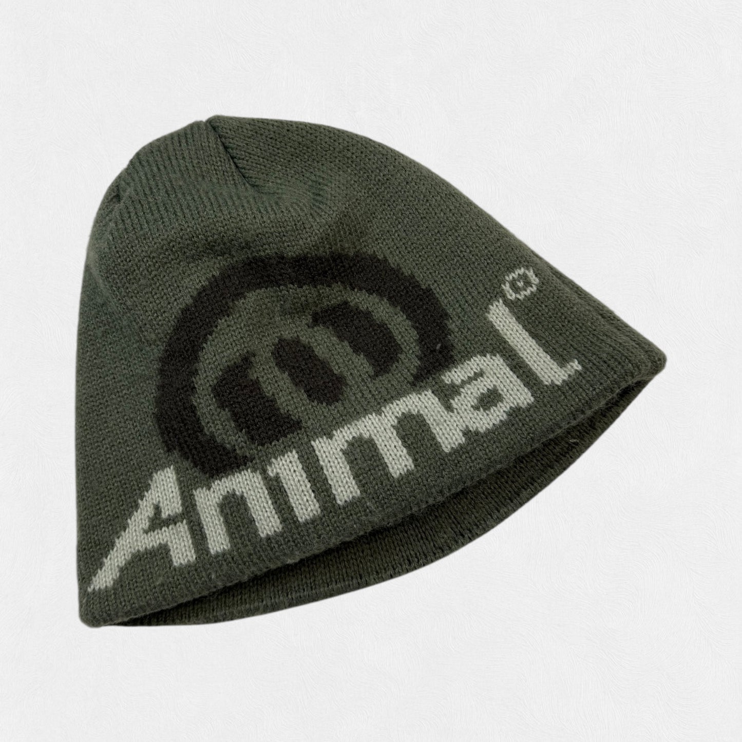 Vintage Y2K Animal spell out beanie (OS)
