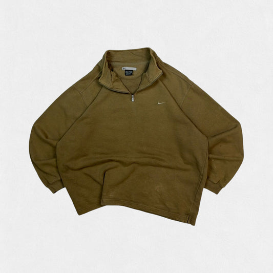 Vintage Nike mini swoosh quarter zip sweatshirt (L)