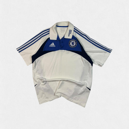 Vintage Chelsea 2007/08 Adidas football polo shirt (M)