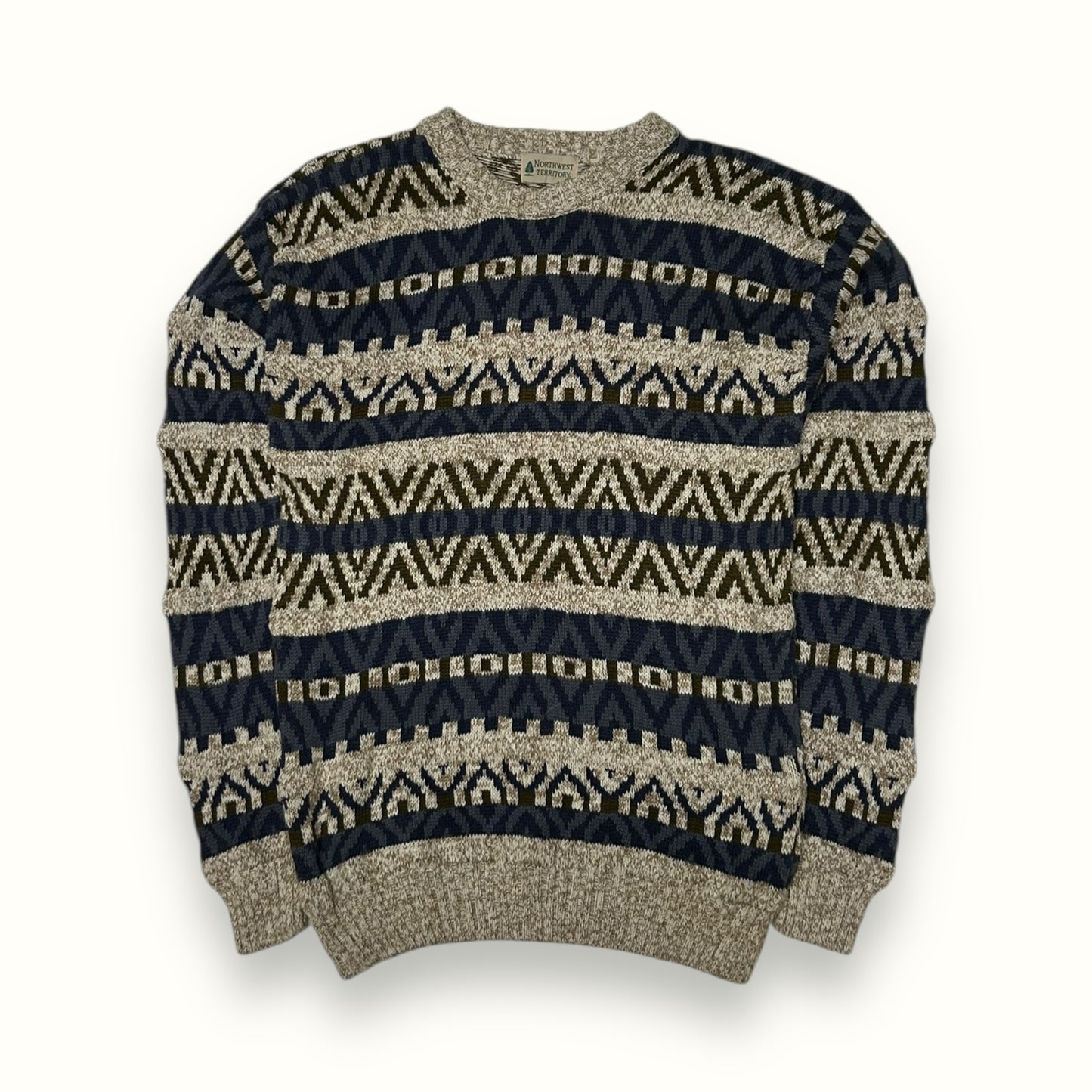 Vintage Northwest territory grandad knit sweater (M)