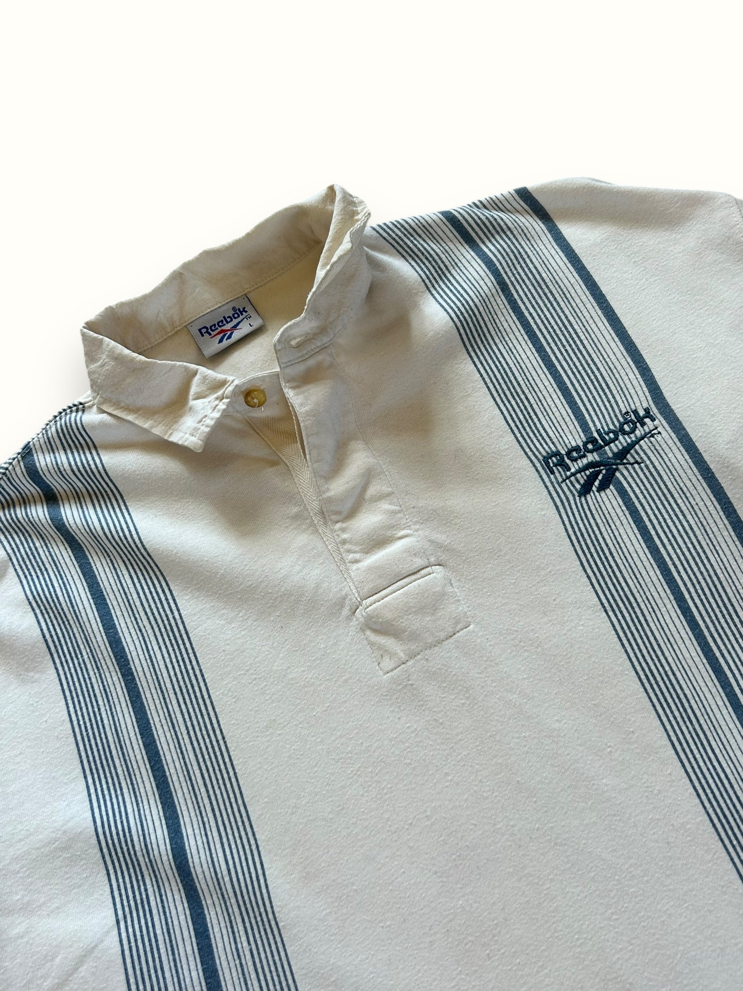 Vintage 90s Reebok rugby polo (L)