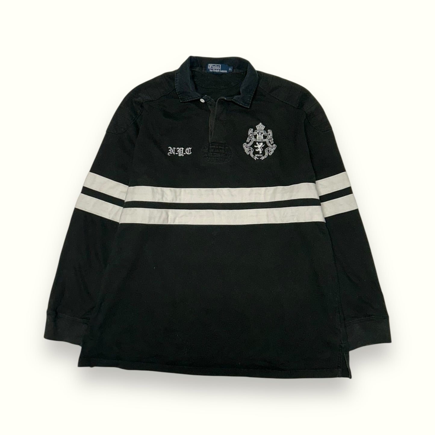 Vintage 90s Ralph Lauren rugby polo shirt (XL)