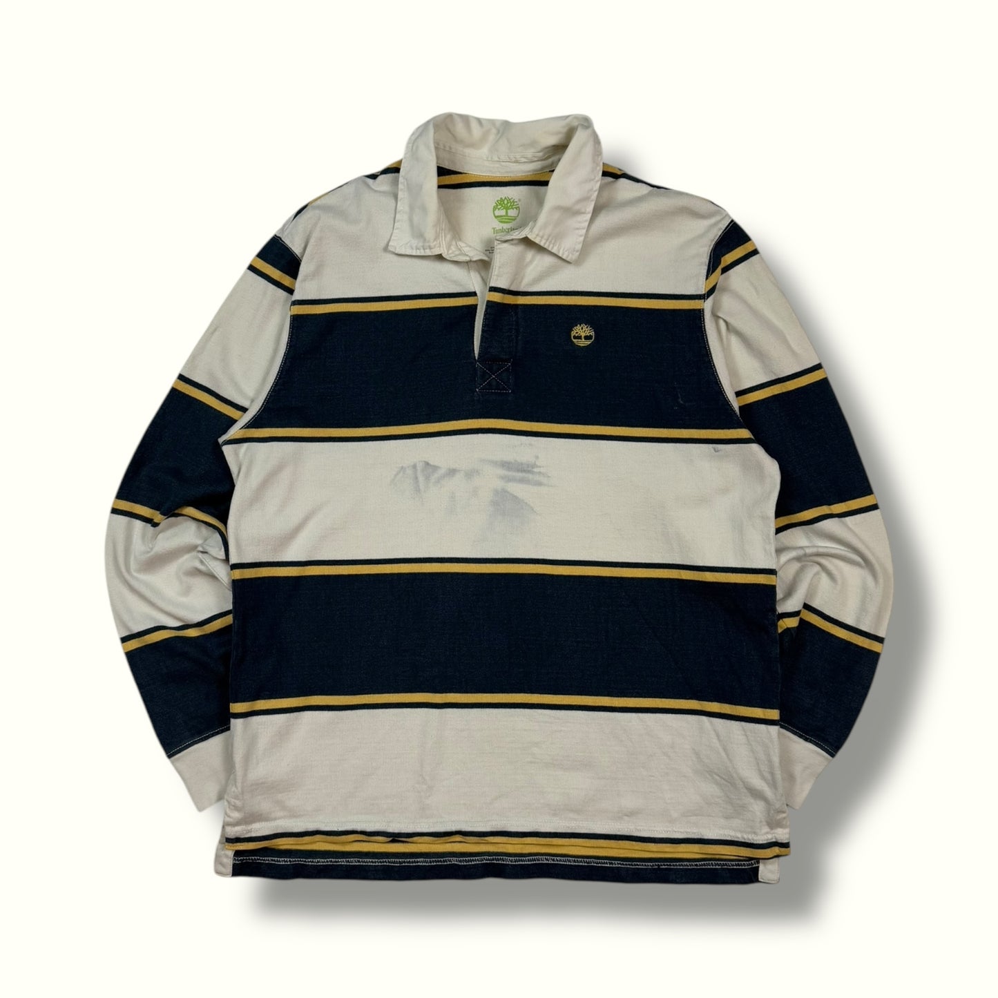 Vintage Timberland striped rugby polo (L)